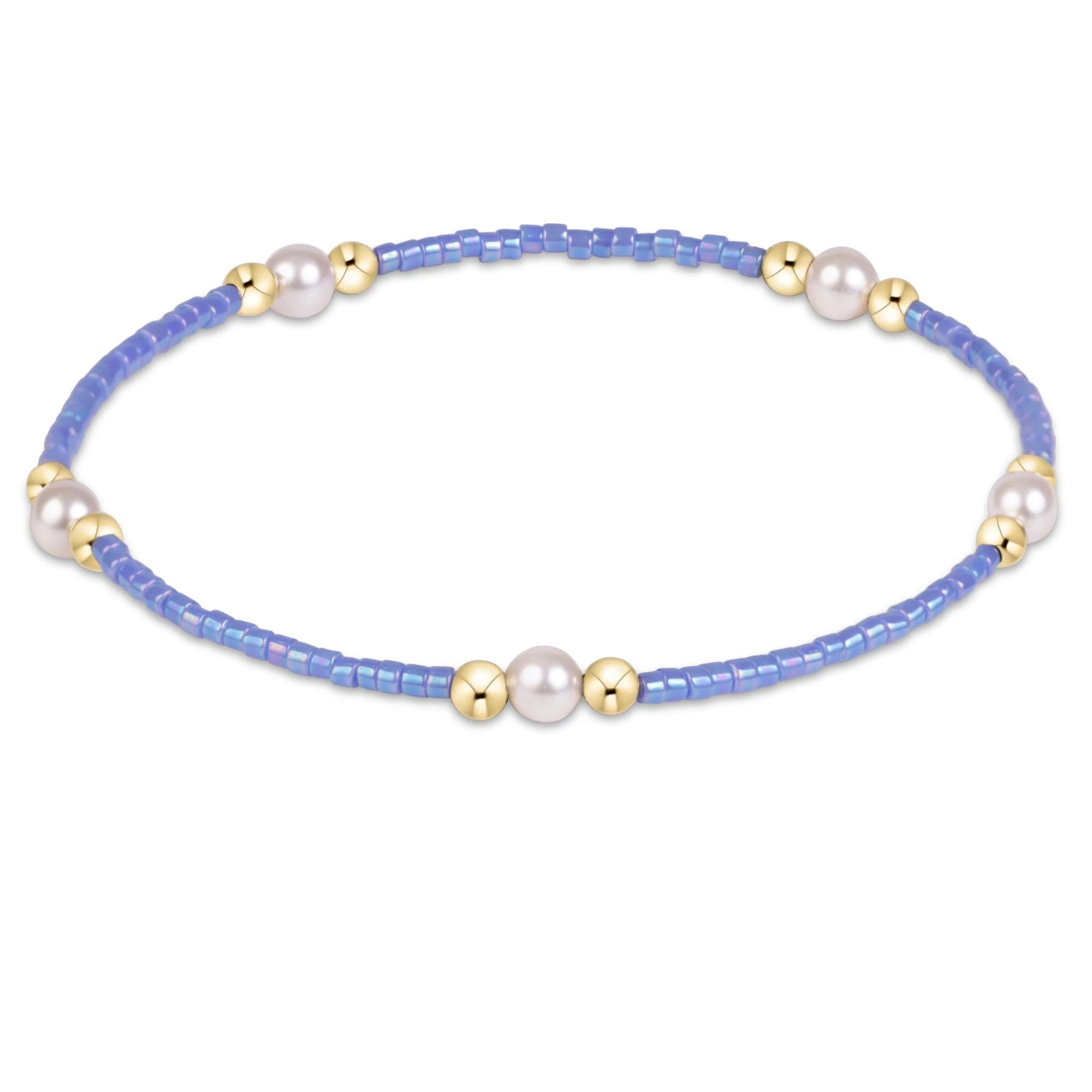 enewton | Hope Purpose Pearl Bracelet - Bright Blue