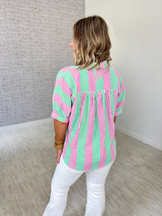 Melon Mood Striped Top