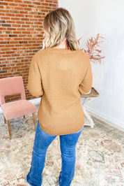 Kind Gesture Basic Sweater - Deep Camel