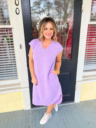 A Little Getaway Maxi Dress - Lavender