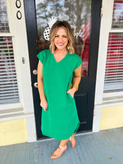 A Little Getaway Maxi Dress - Green