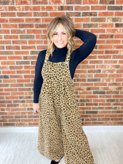 Left Speechless Leopard Overalls