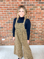 Left Speechless Leopard Overalls