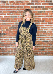 Left Speechless Leopard Overalls