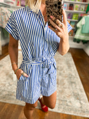 Do Your Thing Spring Stripe Romper