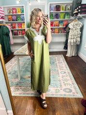 It's Up To You Midi Dress - Olive