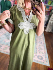 It's Up To You Midi Dress - Olive
