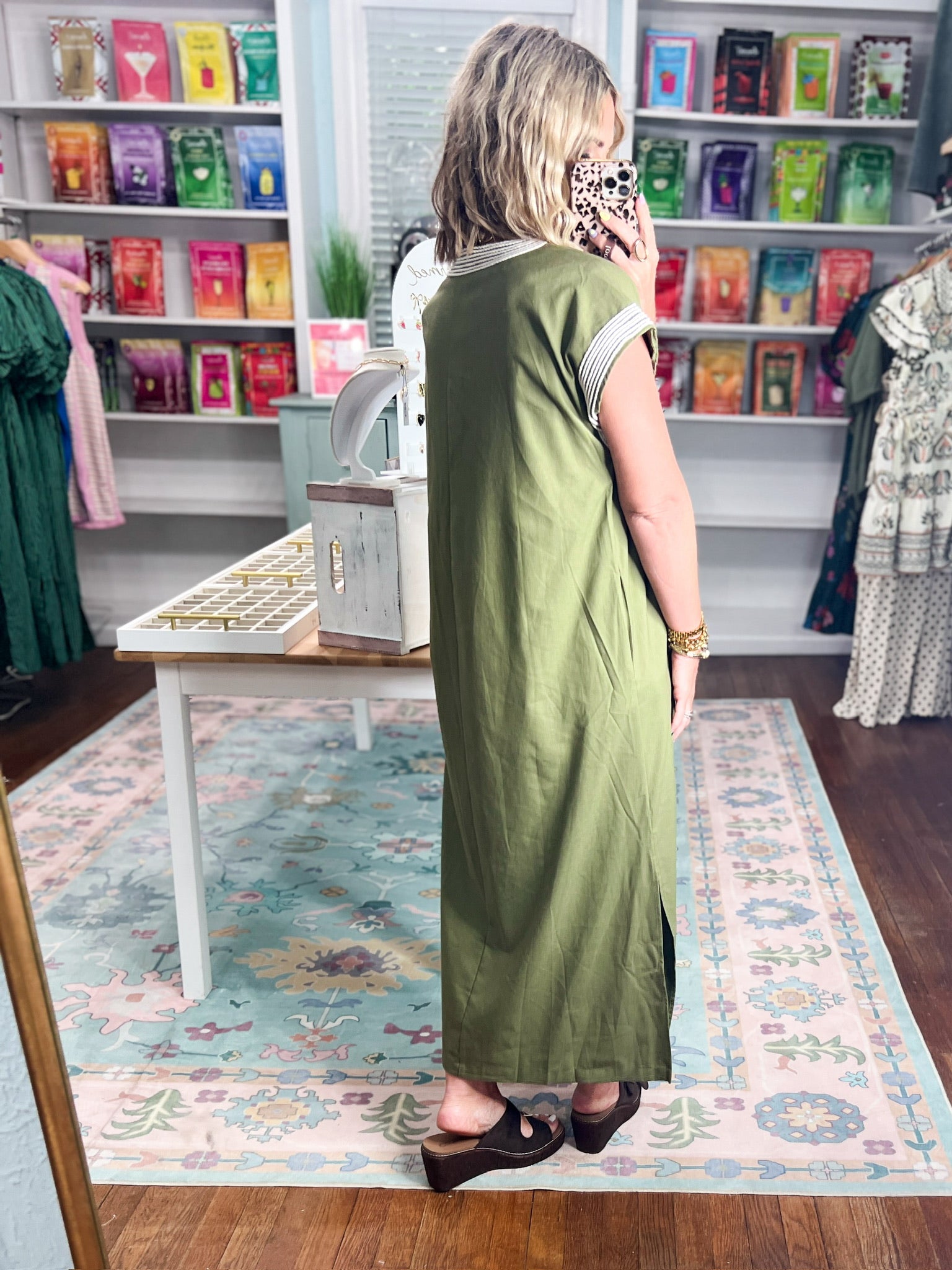 It's Up To You Midi Dress - Olive