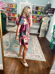 Autumn Bloom Floral Dress
