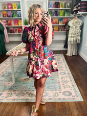 Autumn Bloom Floral Dress