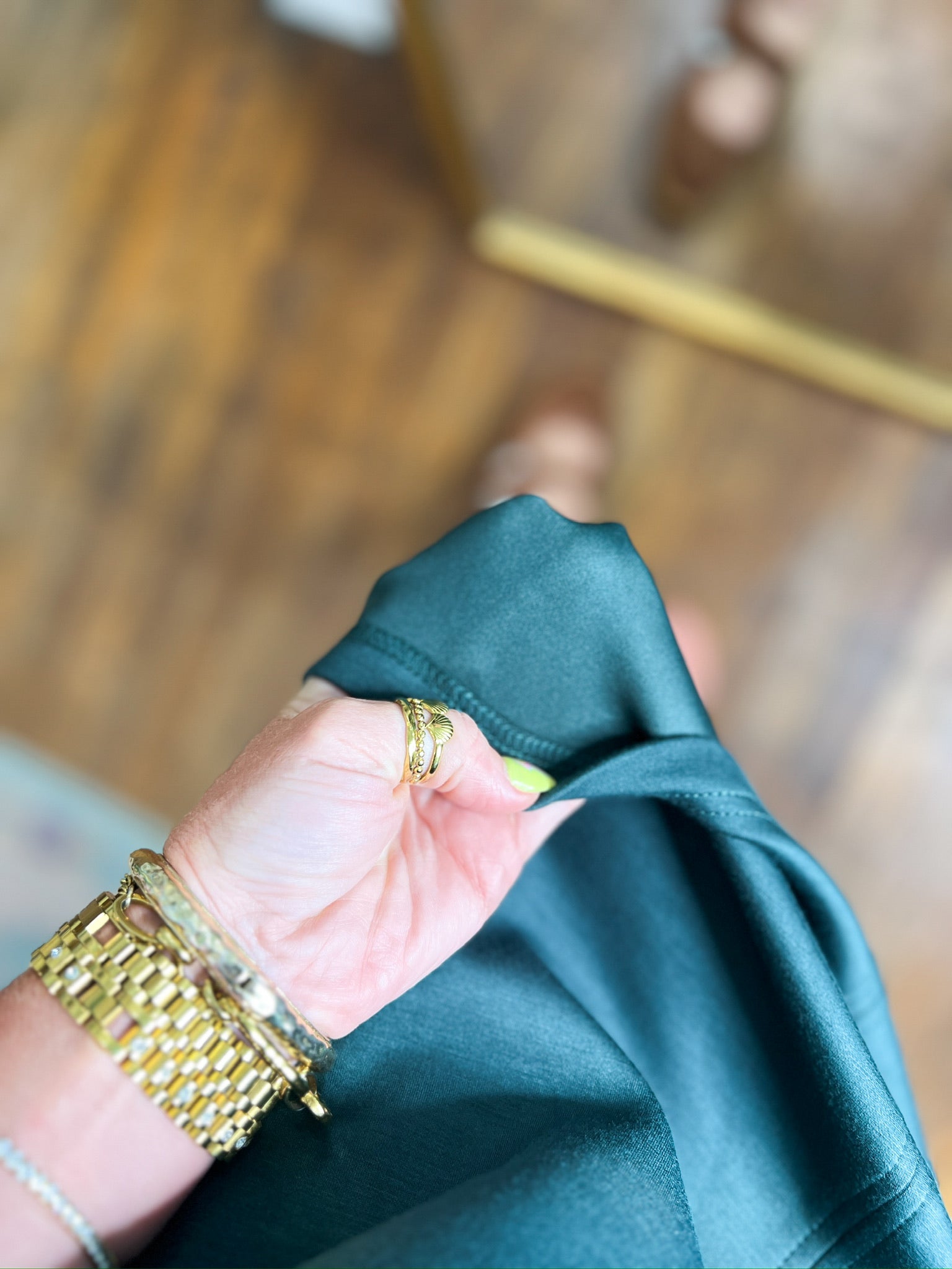 Chic and Simple Mini Dress - Forest