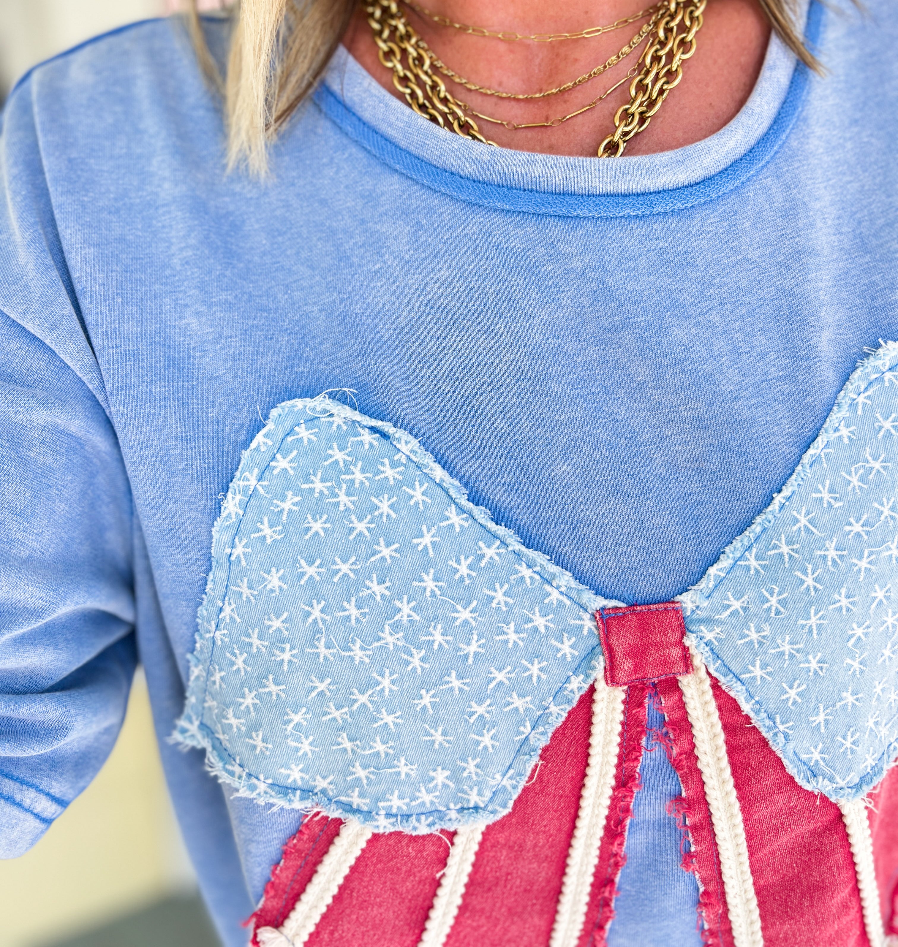 Miss Liberty Vintage Bow Top