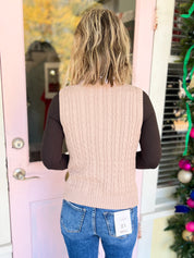 Modern Muse Cable Knit Sweater Vest