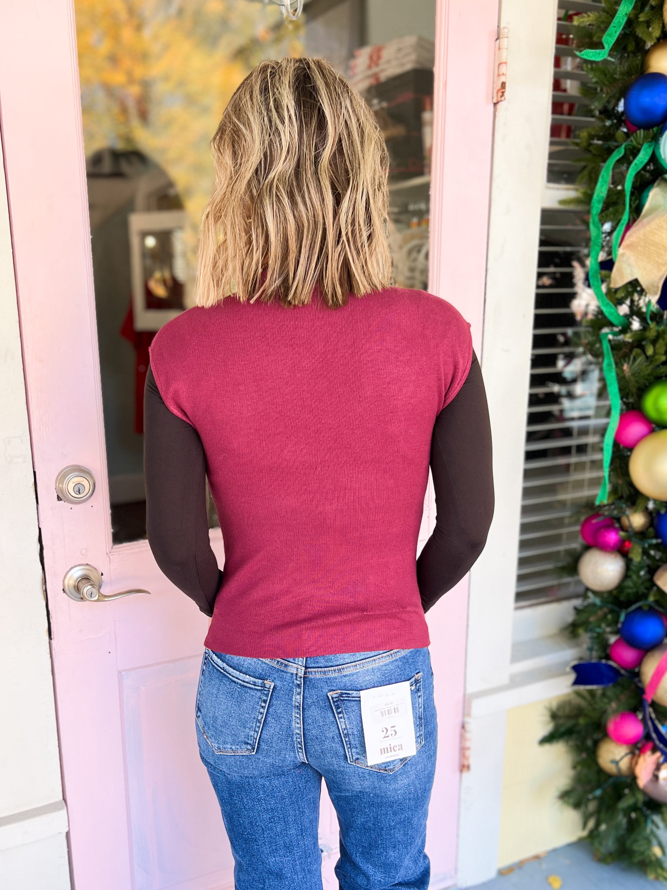 Always Grateful Mock-Neck Top