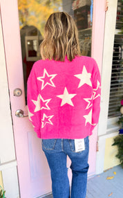 Just Like That Fuzzy Star Sweater