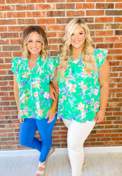 Blooming Possibilities Top - Green