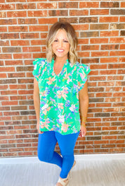 Blooming Possibilities Top - Green