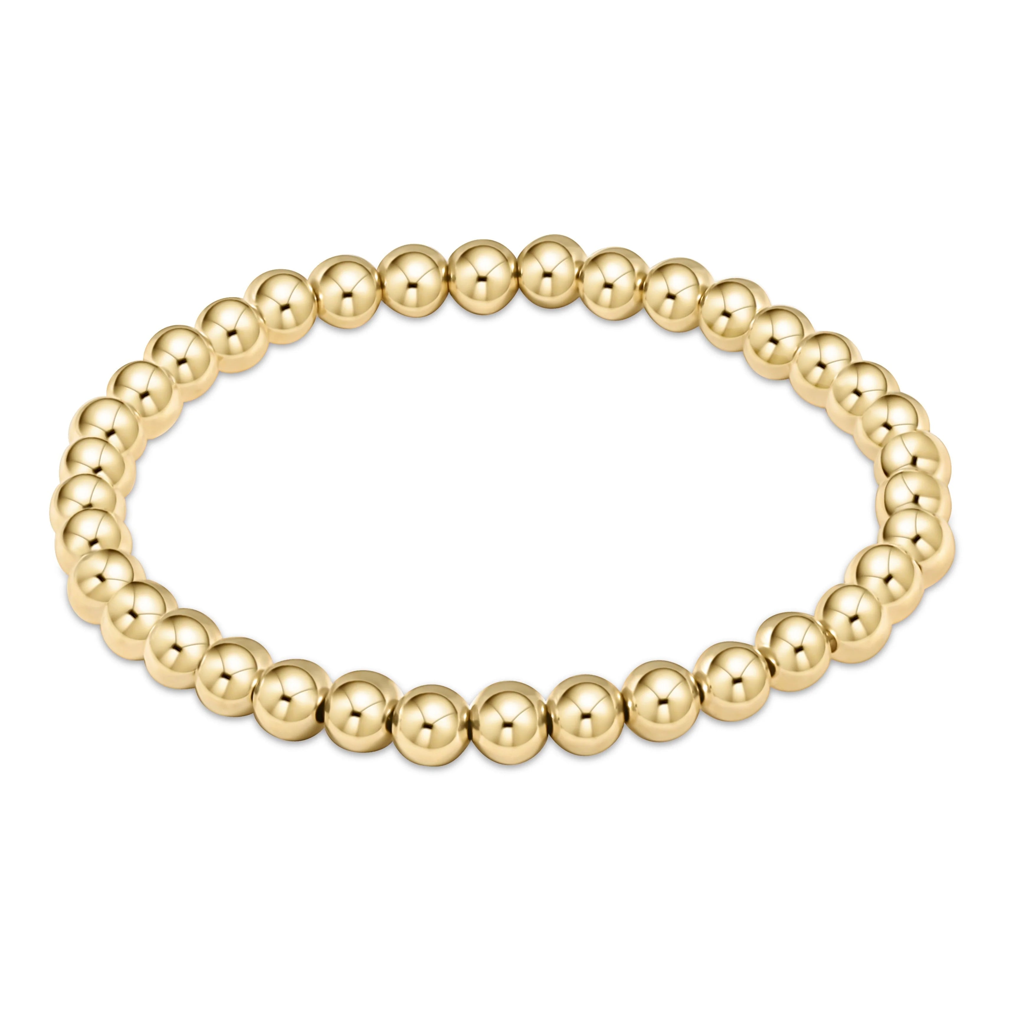 enewton Classic Gold 5mm beaded bracelet with round ball beads