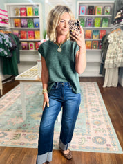 Beyond the Rainbow Crew Neck Top - Ash Jade