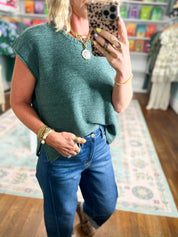 Beyond the Rainbow Crew Neck Top - Ash Jade