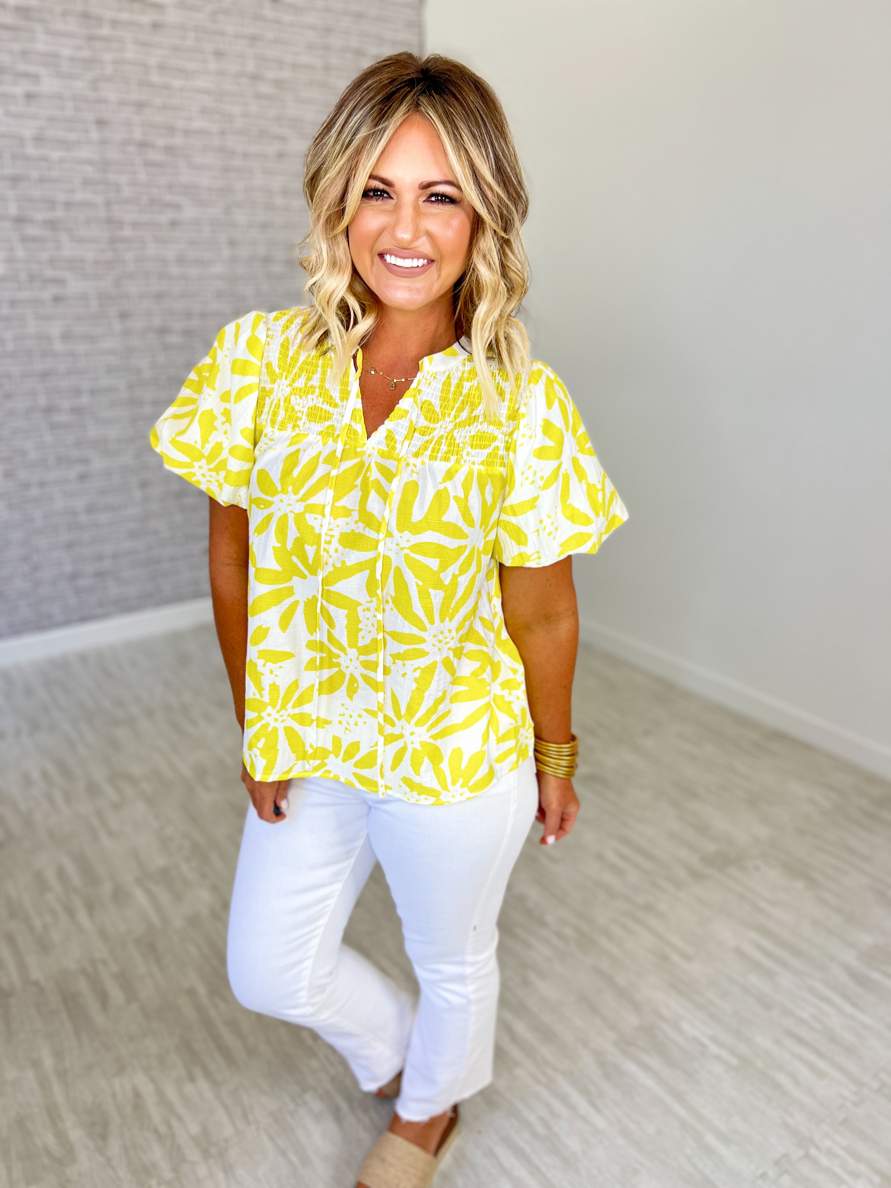 Fresh as a Daisy Print Top