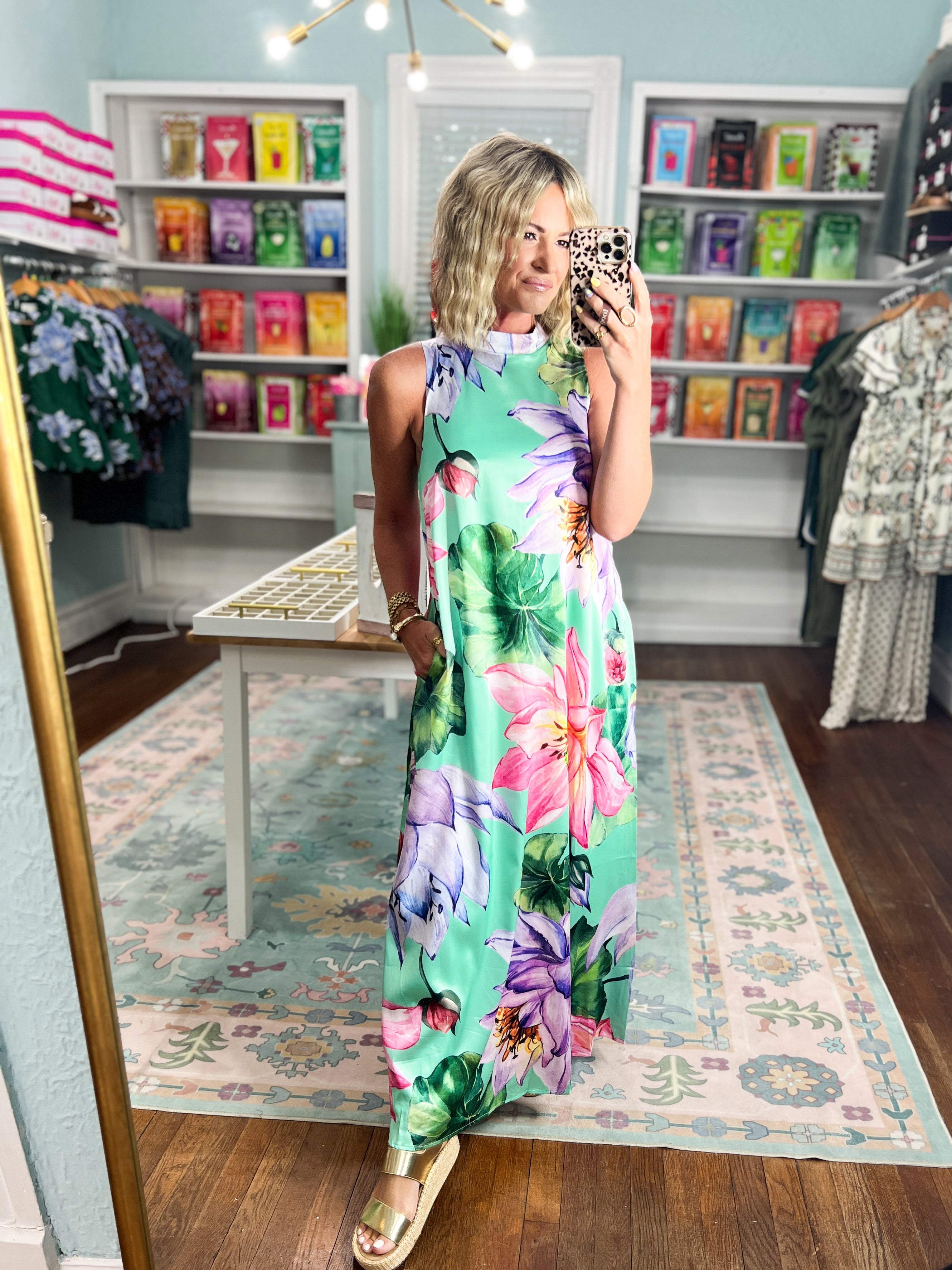 Wildflower Whimsy Floral Maxi Dress