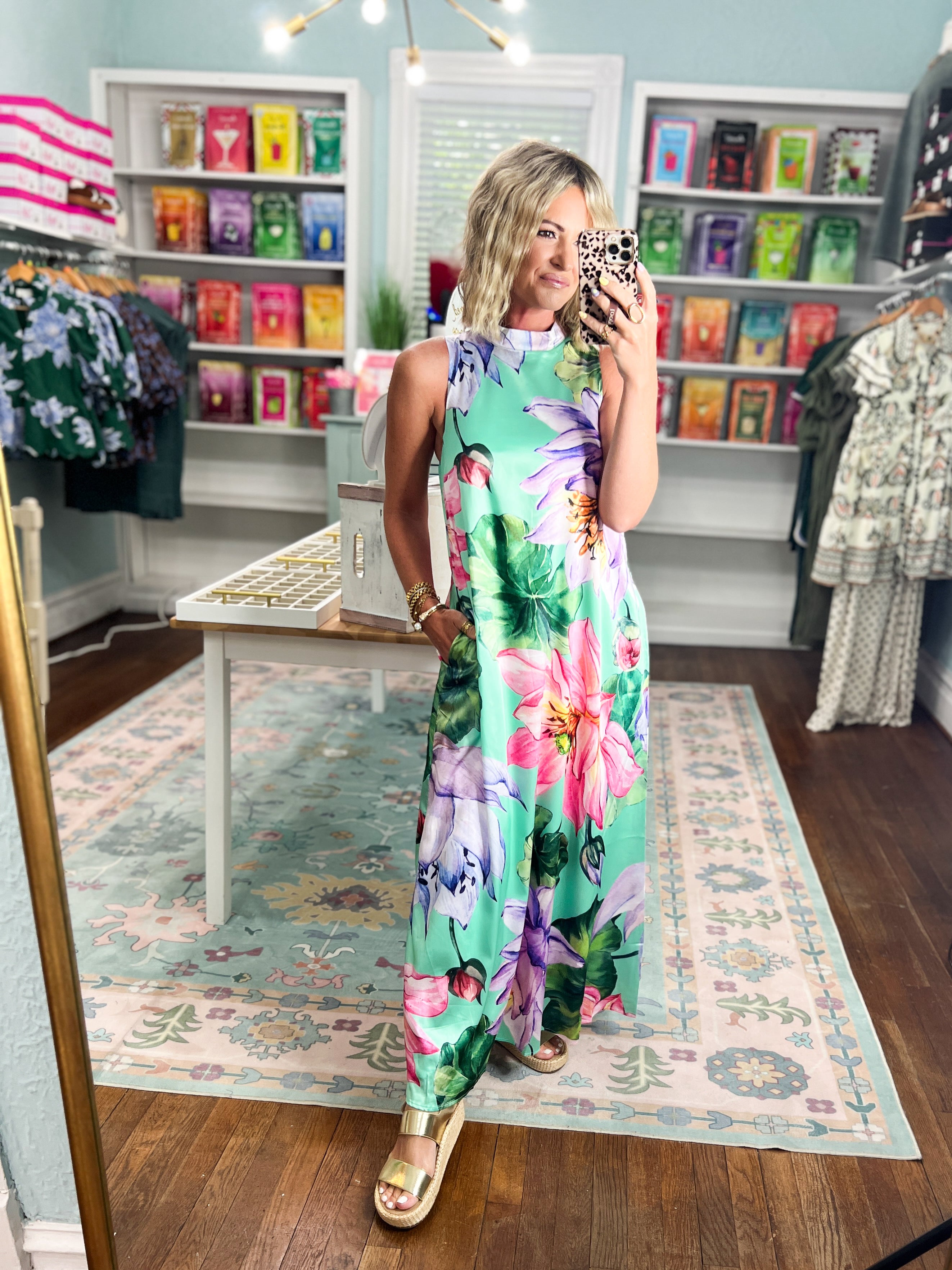 Wildflower Whimsy Floral Maxi Dress