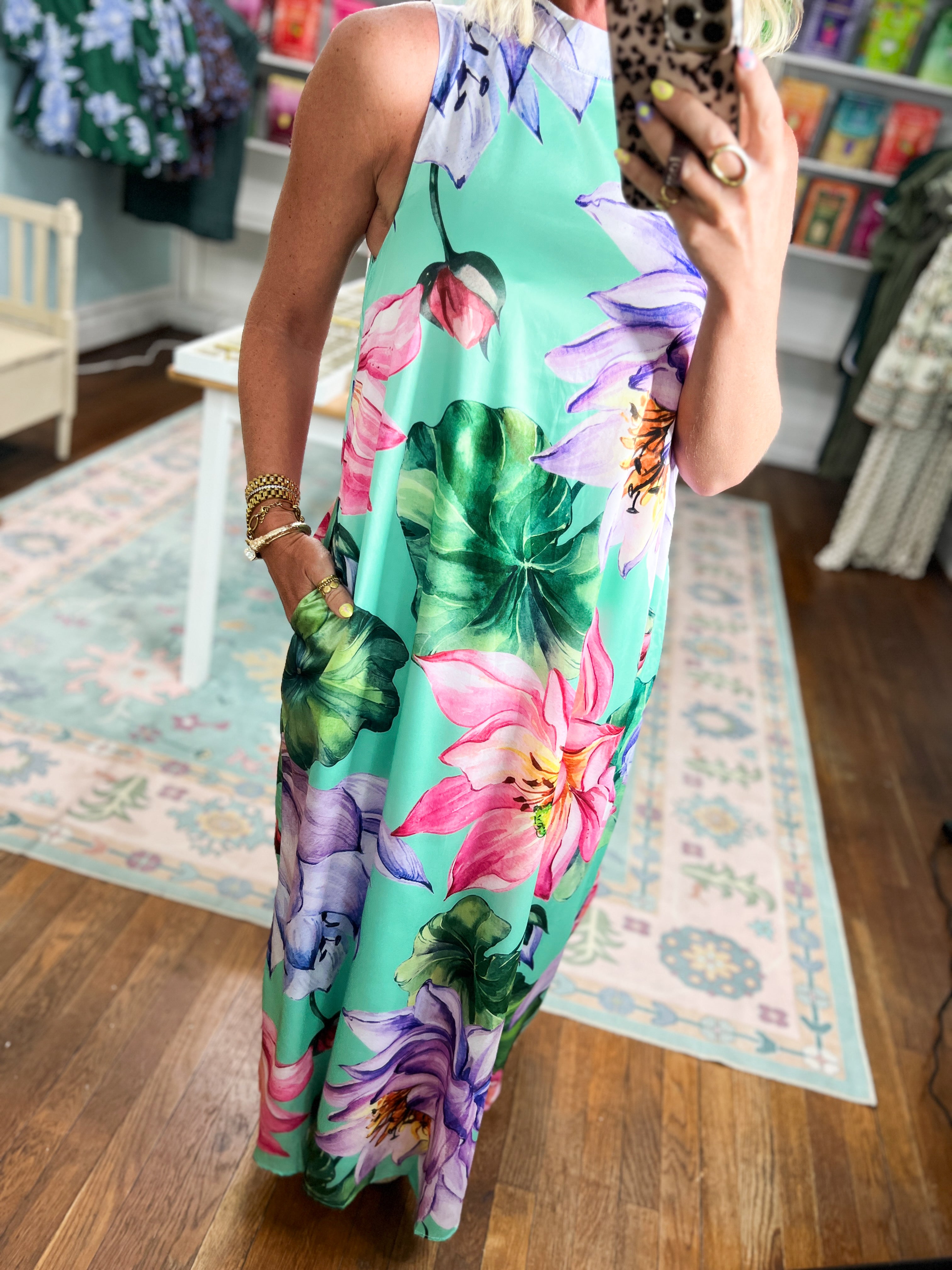 Wildflower Whimsy Floral Maxi Dress