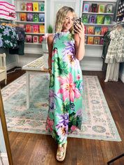 Wildflower Whimsy Floral Maxi Dress