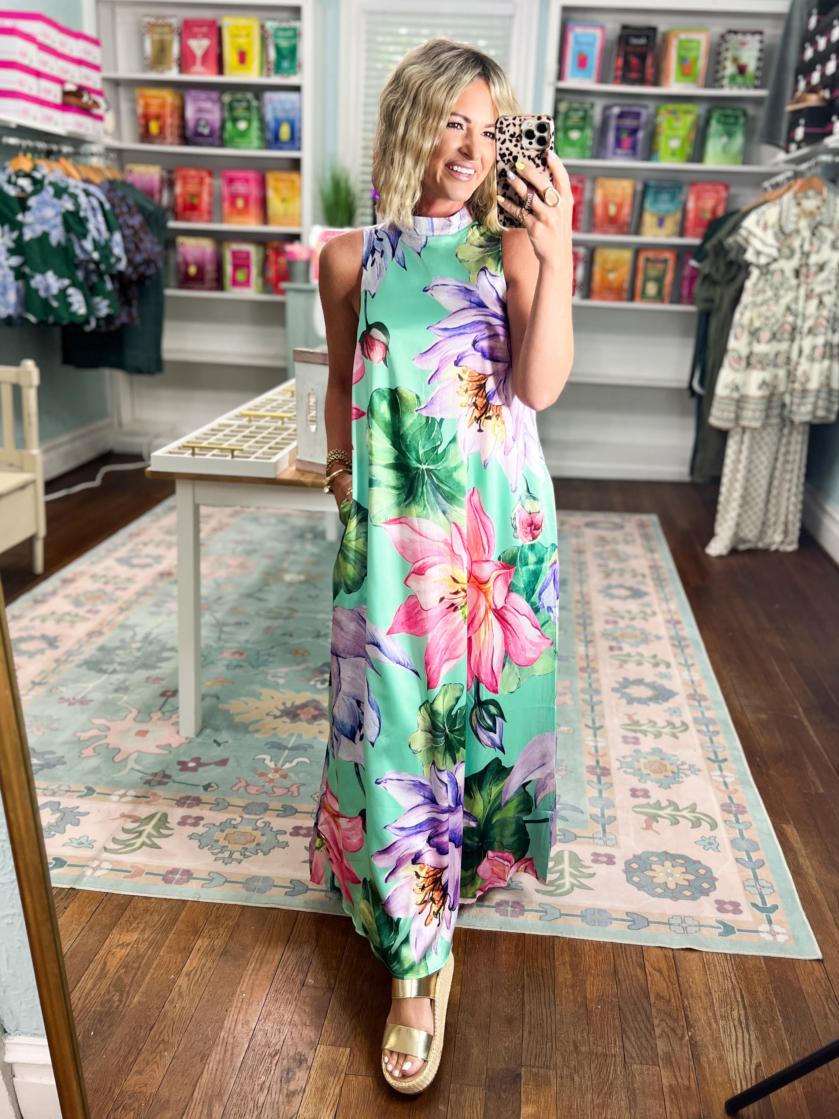 Wildflower Whimsy Floral Maxi Dress