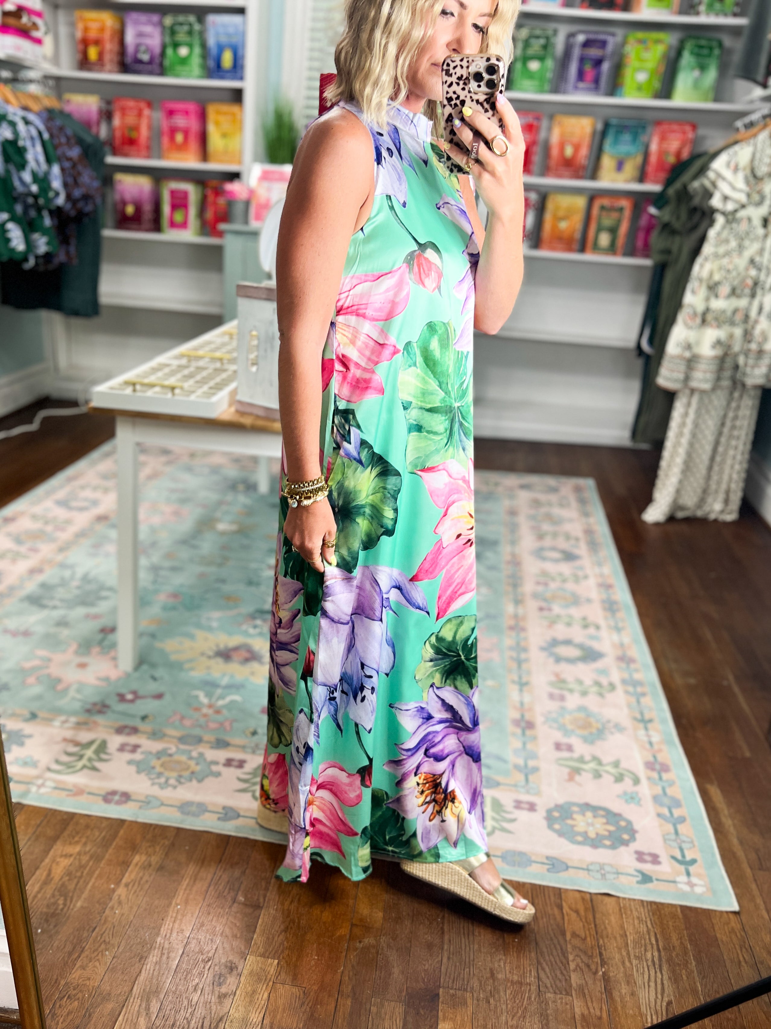 Wildflower Whimsy Floral Maxi Dress