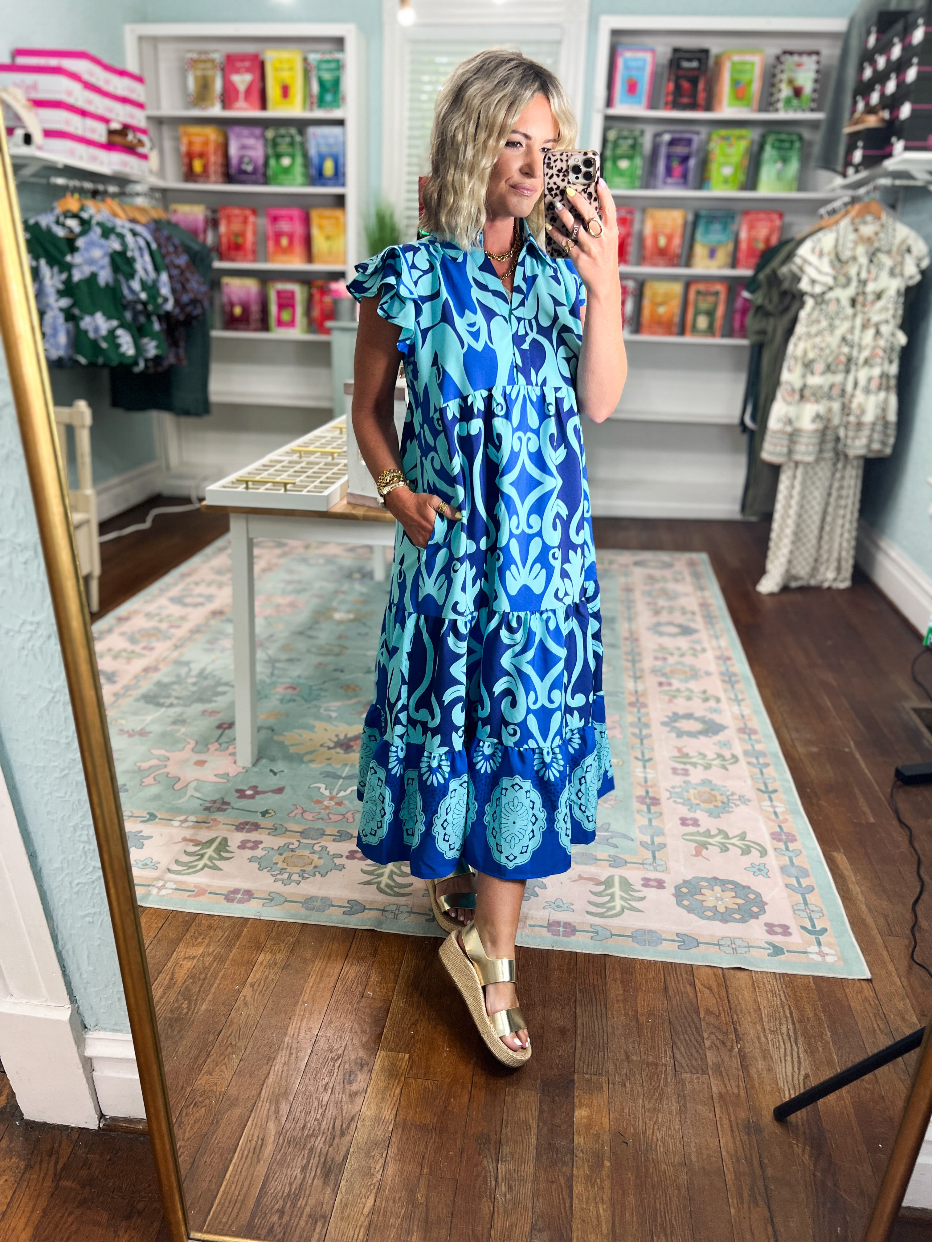 Free Spirit Tiered Midi Dress