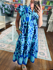 Free Spirit Tiered Midi Dress