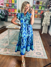 Free Spirit Tiered Midi Dress