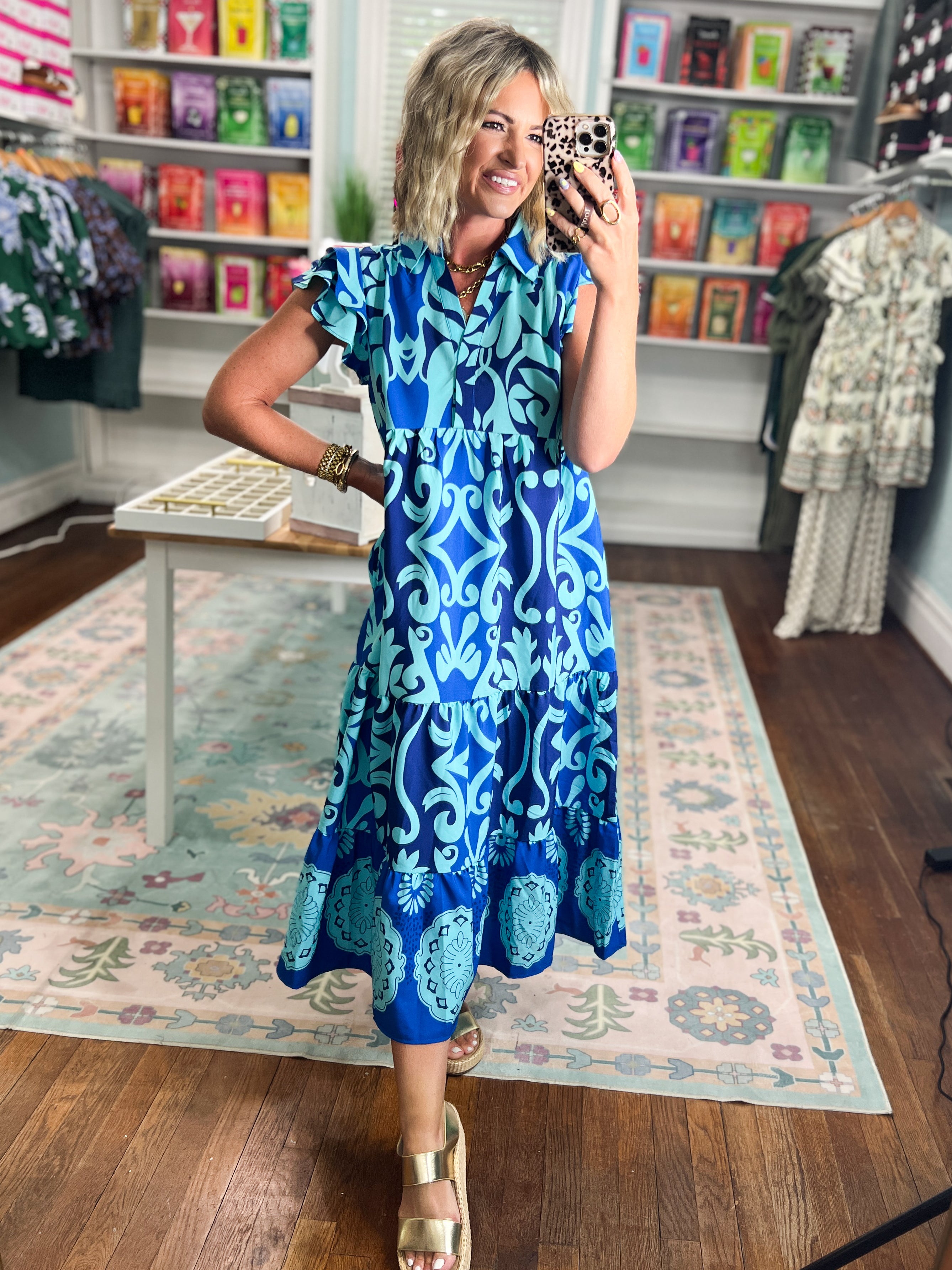 Free Spirit Tiered Midi Dress