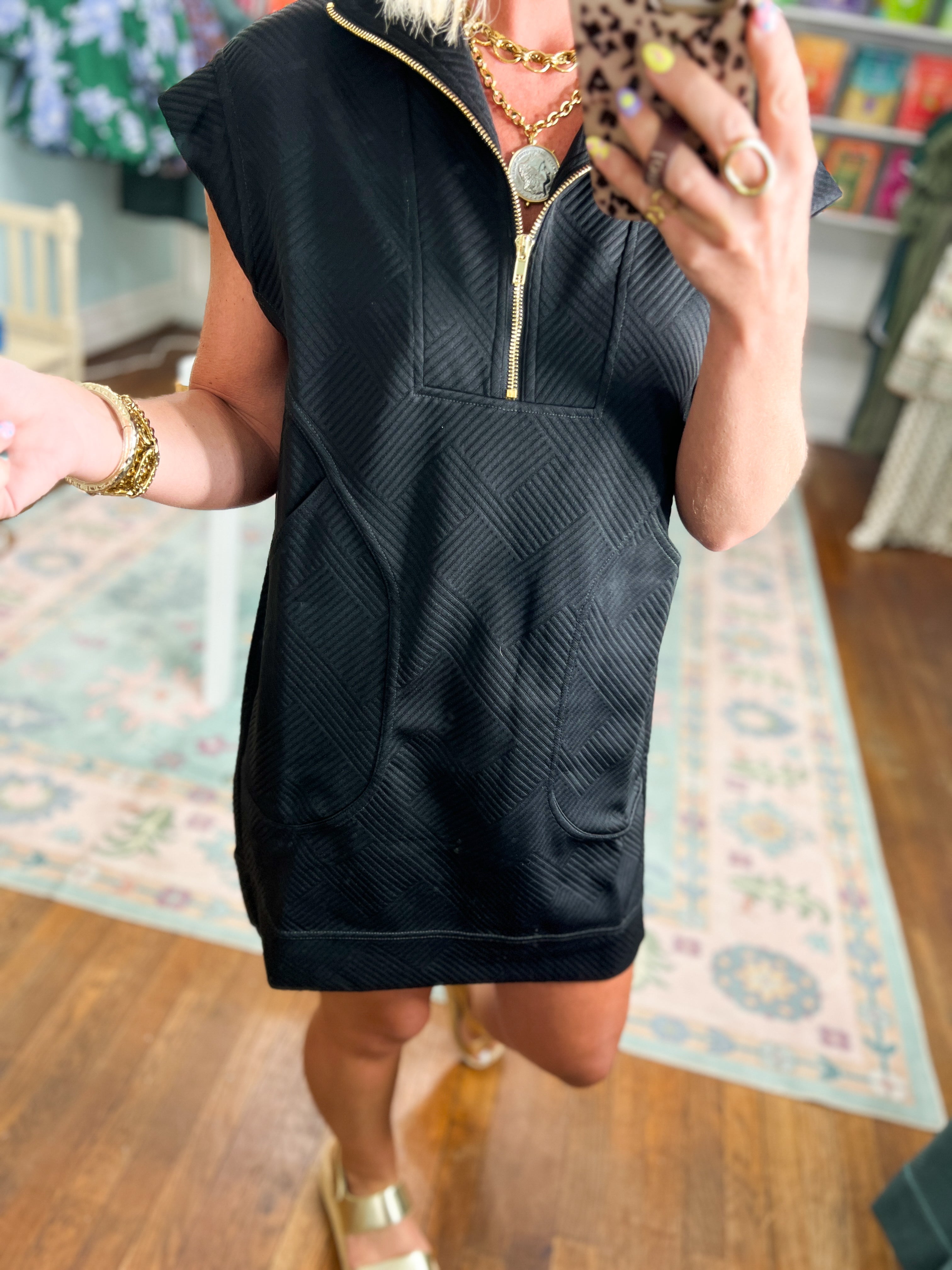Stay On Your Mind Mini Dress - Black