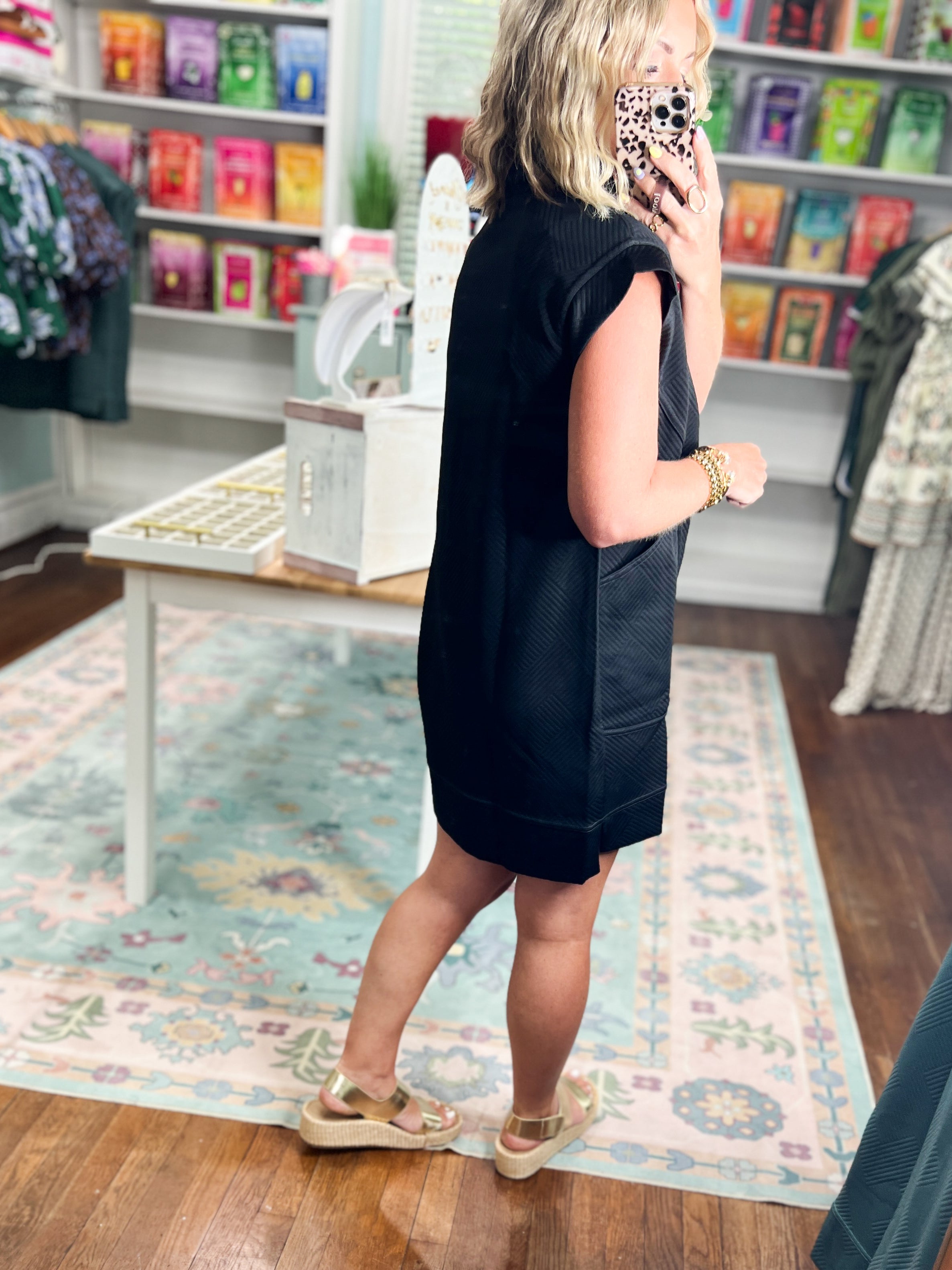 Stay On Your Mind Mini Dress - Black