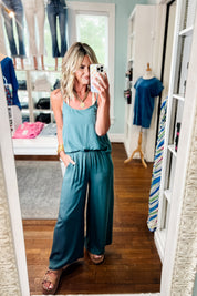 Humor Me Cami and Pants Set - Ash Jade