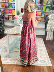 English Rose Floral Print Maxi