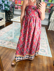English Rose Floral Print Maxi