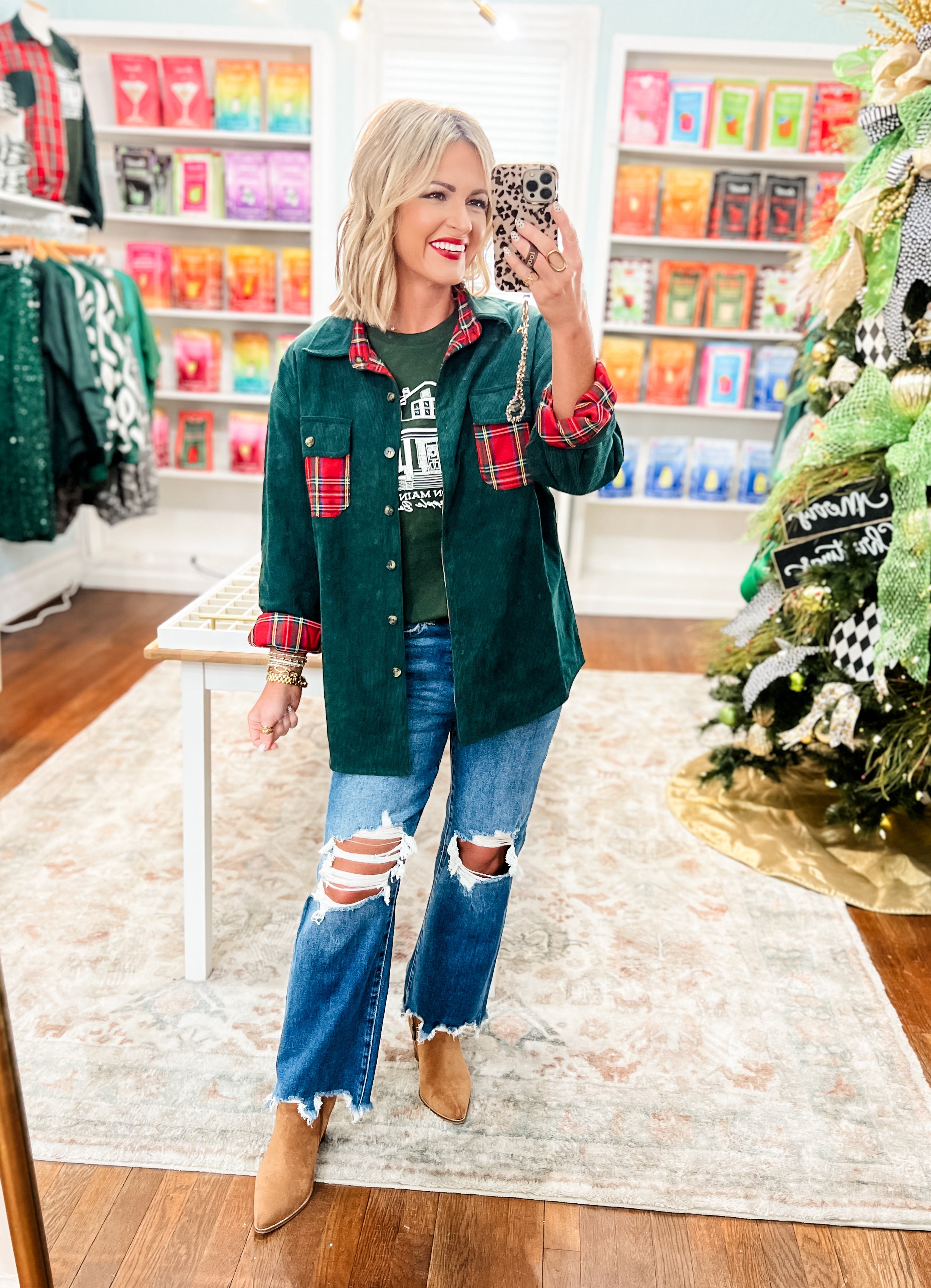 So Plaid to Meet You Reversible Corduroy Shirt