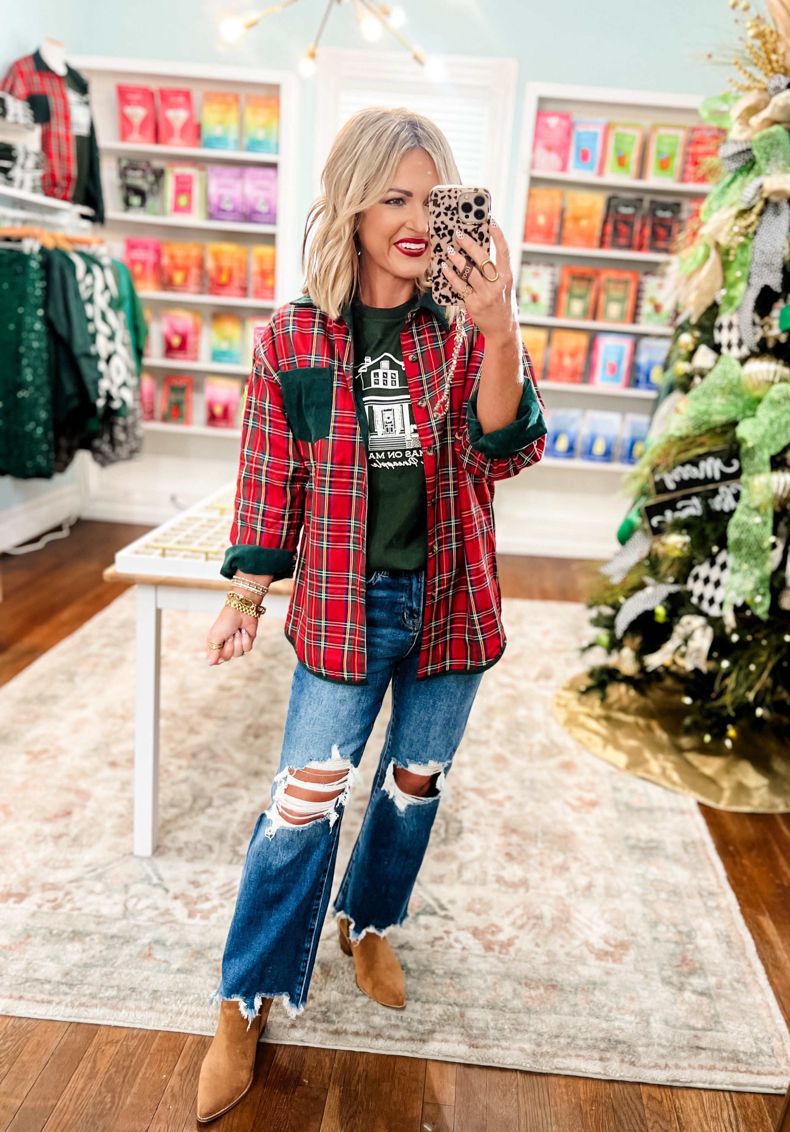 So Plaid to Meet You Reversible Corduroy Shirt