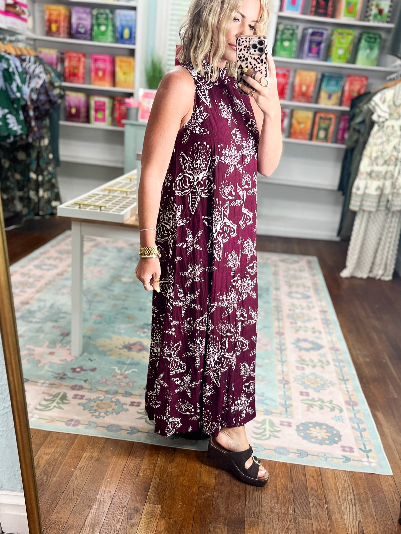 September Blooms Floral Maxi Dress