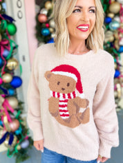 Cuddly Attitude Teddy Bear Holiday Sweater