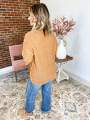 Made You Mine Knit Sweater - Caramel