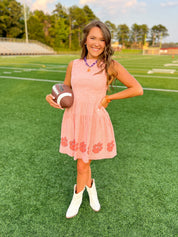 Clemson Seersucker Dress