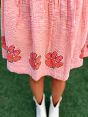 Clemson Seersucker Dress