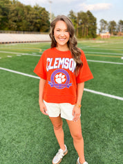Clemson Crest Dolman Tee