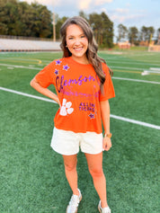 Clemson Fourth Quarter Sequin Tee