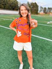 Clemson Fourth Quarter Sequin Tee